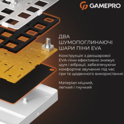 Клавіатура GamePro Genesis Silverlight MK116 USB UA Grey (MK116)