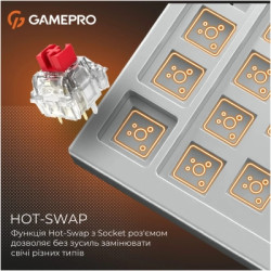 Клавіатура GamePro Genesis Silverlight MK126 USB UA Grey (MK126)