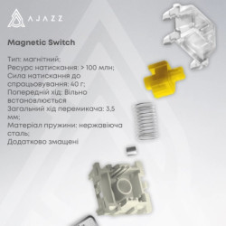 Клавіатура Ajazz AK680 MAX Magnetic Switch RGB USB Black (AK680-WM-B-A)