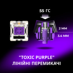 Клавіатура Lorgar KBP70TKLW Wireless TKL Mechanical Pro UA Black/Red (LRG-KBP70TKLW-BK-US)