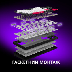 Клавіатура Lorgar KBP70TKLW Wireless TKL Mechanical Pro UA Black/Red (LRG-KBP70TKLW-BK-US)