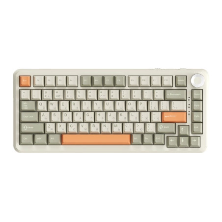 Клавіатура Ajazz AK820 MAX Flying Fish Switch RGB Wireless/Bluetooth/USB Beige (AK820MAX-FF-R)
