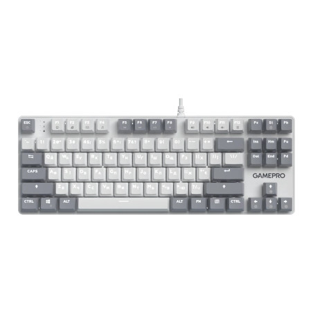Клавіатура GamePro Genesis Metallic MK110W Outemu Red Switch USB UA White (MK110W)