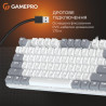 Клавіатура GamePro Genesis Metallic MK110W Outemu Red Switch USB UA White (MK110W)