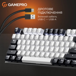 Клавіатура GamePro Genesis Metallic MK144B Outemu Red Switch USB UA Black (MK144B)