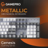 Клавіатура GamePro Genesis Metallic MK144G Outemu Red Switch USB UA Gray (MK144G)