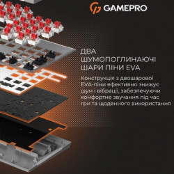 Клавіатура GamePro Genesis Metallic MK144G Outemu Red Switch USB UA Gray (MK144G)