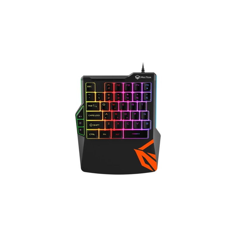 Клавіатура Meetion KB015 USB Black/Orange (MT-KB015-A)