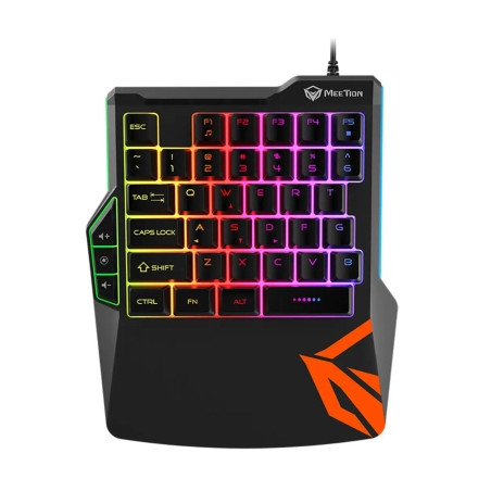 Клавіатура Meetion KB015 USB Black/Orange (MT-KB015-A)