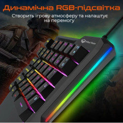 Клавіатура Meetion KB015 USB Black/Orange (MT-KB015-A)
