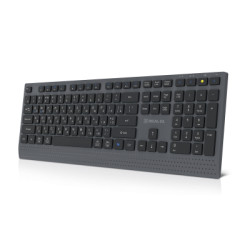 Клавіатура REAL-EL RK-715W Wireless/Bluetooth Black/Gray (EL123100051)
