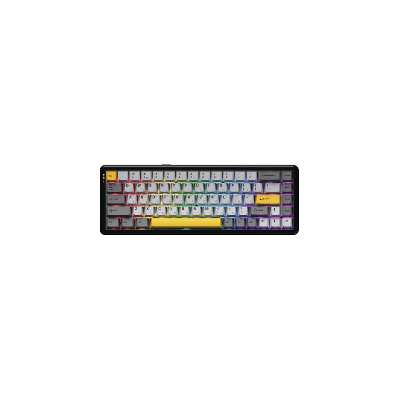 Клавіатура Ajazz AK680 MAX Magnetic Switch RGB USB Black (AK680-M-BGY-AW)