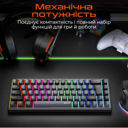 Клавіатура Meetion MK12 Bluetooth/USB Type-C Black (MT-MK12-A-RUA)