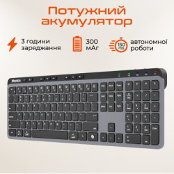 Клавіатура Meetion WK330 Wireless/Bluetooth Black (MT-WK330-A-RUA)