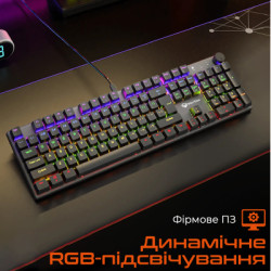 Клавіатура Meetion MK009 Pro Red Switch USB Type-C Black (MT-MK009Pro-W-RUA)