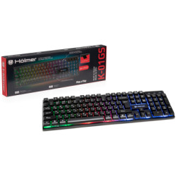 Клавіатура Hölmer K-01GS RGB Backlight USB UA Black (K-01GS)