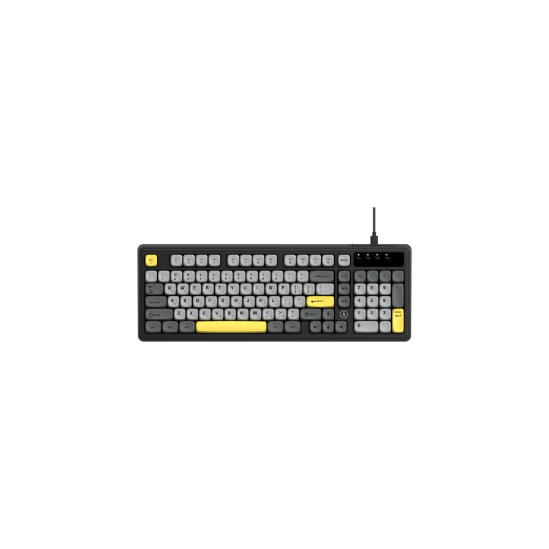 Клавіатура Ajazz AF98 USB UA Black/Grey/Yellow (AF98-BGY)
