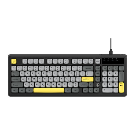 Клавіатура Ajazz AF98 USB UA Black/Grey/Yellow (AF98-BGY)