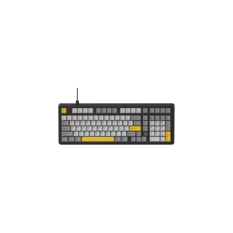 Клавіатура Ajazz AK980 MAX Magnetic Switch USB UA Black/Grey/Yellow (AK980-MAX-M-BGY)