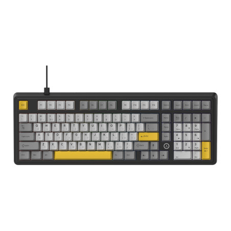 Клавіатура Ajazz AK980 MAX Magnetic Switch USB UA Black/Grey/Yellow (AK980-MAX-M-BGY)