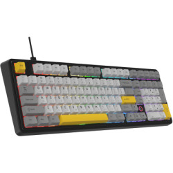 Клавіатура Ajazz AK980 MAX Magnetic Switch USB UA Black/Grey/Yellow (AK980-MAX-M-BGY)