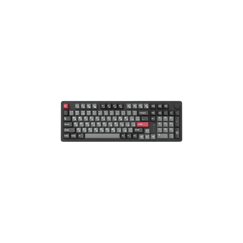 Клавіатура GamePro Asgard Drakkar Keychron Super Red Switch Wireless/Bluetooth/USB UA Black (MK305BK)