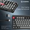 Клавіатура GamePro Asgard Drakkar Keychron Super Red Switch Wireless/Bluetooth/USB UA Black (MK305BK)