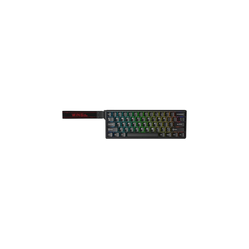 Клавіатура Aula WIN60 HE Magnetic Switch RGB USB UA Black (6978080504029)