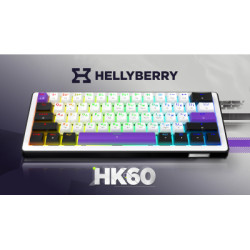 Клавіатура Hator Hellyberry HK60 Mechanical Linear RGB USB UA White/Violet (HK60)
