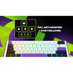 Клавіатура Hator Hellyberry HK60 Mechanical Linear RGB USB UA White/Violet (HK60)