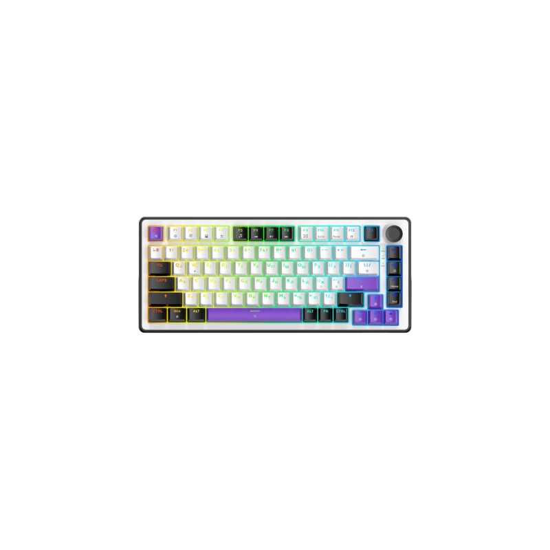 Клавіатура Hator Hellyberry HK75 Mechanical Linear RGB USB UA White/Violet (HK75)