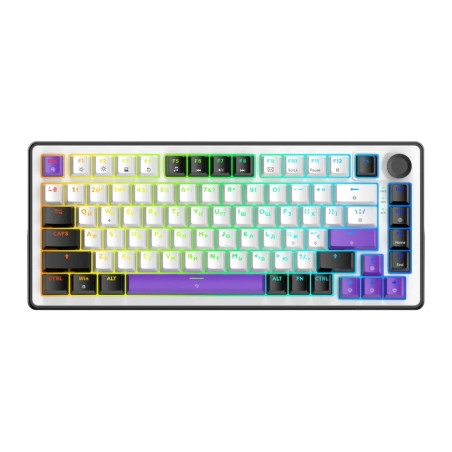 Клавіатура Hator Hellyberry HK75 Mechanical Linear RGB USB UA White/Violet (HK75)
