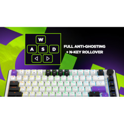 Клавіатура Hator Hellyberry HK75 Mechanical Linear RGB Wireless/Bluetooth/USB UA White/Violet (HK75_wireless)