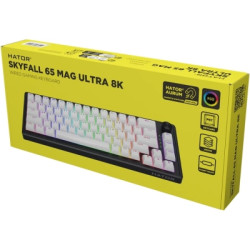 Клавіатура Hator Skyfall 65 MAG ULTRA 8K Aurum Ice RGB USB UA Black/White (HTK1860UA)