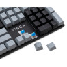 Клавіатура Vinga KBGM-090 LED Blue Switch USB Grey/Black (KBGM-090BL Grey/Black)
