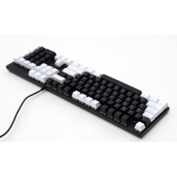 Клавіатура Vinga KBGM-095 LED Brown Switch USB White/Black (KBGM-095BR White/Black)