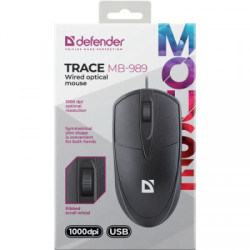 Мишка Defender Trace MB989 USB Black (52989)