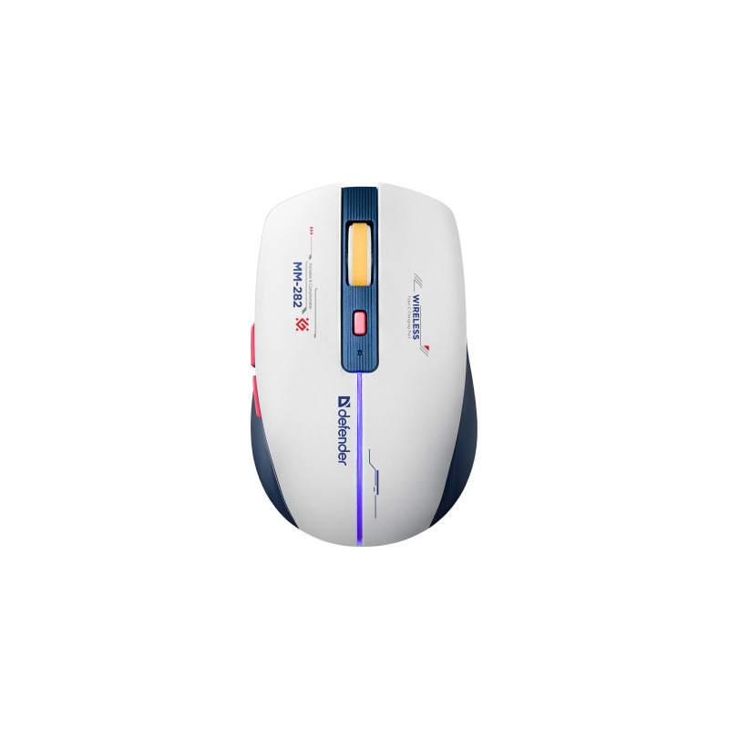 Мишка Defender Dila MM-282 Wireless White/Blue (52282)