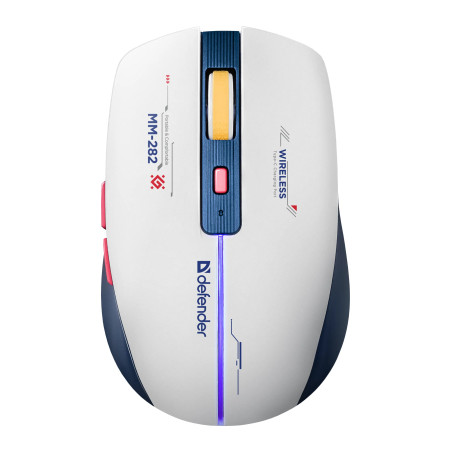 Мишка Defender Dila MM-282 Wireless White/Blue (52282)
