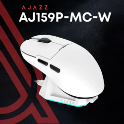 Мишка Ajazz AJ159P MC Wireless/Bluetooth/USB Charging Dock White (AJ159P-MC-W)