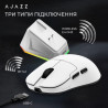 Мишка Ajazz AJ159PRO Wireless/Bluetooth/USB Charging Dock White (AJ159-PRO-W)