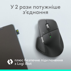 Мишка Logitech MX Master 4 for Business Wireless/Bluetooth Graphite (910-007617)