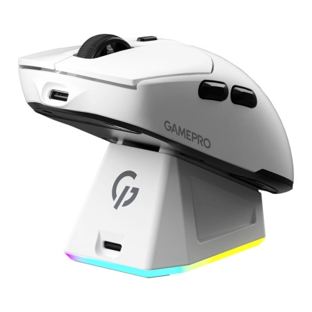 Мишка GamePro Genesis Airmaster Wireless/Bluetooth/USB White (GM167W)