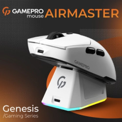 Мишка GamePro Genesis Airmaster Wireless/Bluetooth/USB White (GM167W)