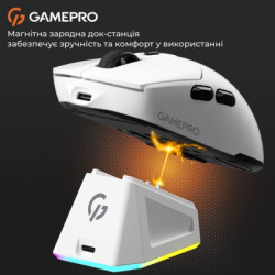 Мишка GamePro Genesis Airmaster Wireless/Bluetooth/USB White (GM167W)