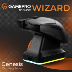 Мишка GamePro Genesis Wizard Wireless/Bluetooth/USB Black (GM160B)