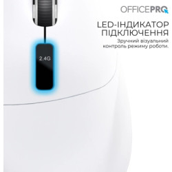 Мишка OfficePro M398W Wireless/Bluetooth White (M398W)