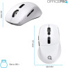 Мишка OfficePro M398W Wireless/Bluetooth White (M398W)