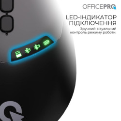 Мишка OfficePro M520B Wireless/Bluetooth Black (M520B)