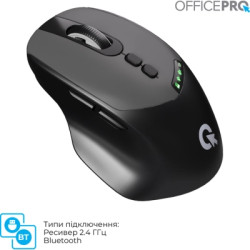 Мишка OfficePro M520B Wireless/Bluetooth Black (M520B)